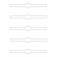 40926 - Label Size 190mm x 25mm - 5 label(s) per sheet