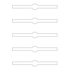 40926 - Label Size 190mm x 25mm - 5 label(s) per sheet 