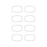 40927 - Label Size 63mm x 40mm - 8 label(s) per sheet