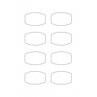 40927 - Label Size 63mm x 40mm - 8 label(s) per sheet