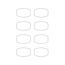 40927 - Label Size 63mm x 40mm - 8 label(s) per sheet 