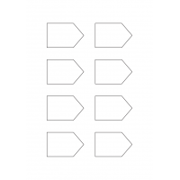 40930 - Label Size 61mm x 40mm - 8 label(s) per sheet