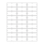 40934 - Label Size 67mm x 27mm - 27 label(s) per sheet