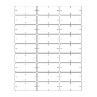 40934 - Label Size 67mm x 27mm - 27 label(s) per sheet