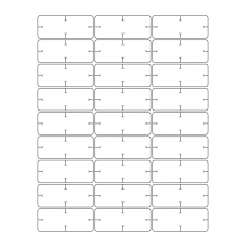 40934 - Label Size 67mm x 27mm - 27 label(s) per sheet 