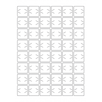 40935 - Label Size 30mm x 30mm - 48 label(s) per sheet