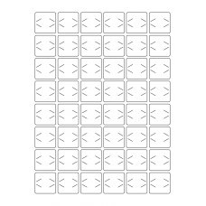 40935 - Label Size 30mm x 30mm - 48 label(s) per sheet 