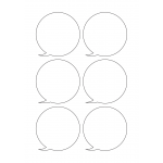 40942 - Label Size 80mm x 80mm - 6 label(s) per sheet