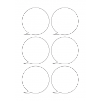 40942 - Label Size 80mm x 80mm - 6 label(s) per sheet