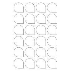 40945 - Label Size 40.7mm x 40.7mm - 24 label(s) per sheet 