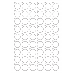40946 - Label Size 25.531mm x 28.279mm - 54 label(s) per sheet