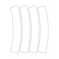 40949 - Label Size 53.793mm x 239.337mm - 4 label(s) per sheet