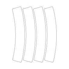 40949 - Label Size 53.793mm x 239.337mm - 4 label(s) per sheet 