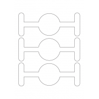 40950 - Label Size 183mm x 70mm - 3 label(s) per sheet
