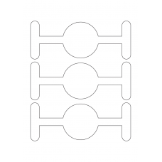 40950 - Label Size 183mm x 70mm - 3 label(s) per sheet 