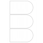 40952 - Label Size 160mm x 92mm - 3 label(s) per sheet