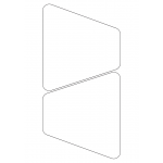 40953 - Label Size 141.63mm x 157.87mm - 2 label(s) per sheet