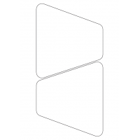 40953 - Label Size 141.63mm x 157.87mm - 2 label(s) per sheet