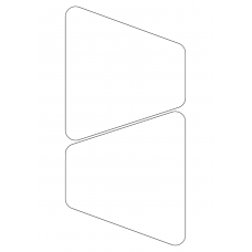 40953 - Label Size 141.63mm x 157.87mm - 2 label(s) per sheet 