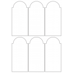 40956 - Label Size 64.912mm x 140.829mm - 6 label(s) per sheet