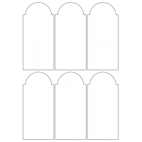 40956 - Label Size 64.912mm x 140.829mm - 6 label(s) per sheet