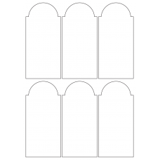 40956 - Label Size 64.912mm x 140.829mm - 6 label(s) per sheet 