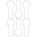 40957 - Label Size 60.006mm x 140.304mm - 6 label(s) per sheet