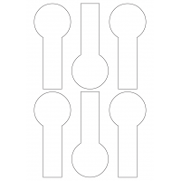 40957 - Label Size 60.006mm x 140.304mm - 6 label(s) per sheet