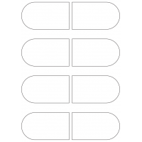 40962 - Label Size 100mm x 57mm - 8 label(s) per sheet