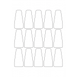 40966 - Label Size 34mm x 70mm - 15 label(s) per sheet