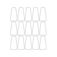 40966 - Label Size 34mm x 70mm - 15 label(s) per sheet