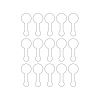 40967 - Label Size 30mm x 67.5mm - 15 label(s) per sheet