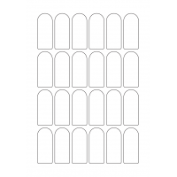 40969 - Label Size 25mm x 60mm - 24 label(s) per sheet