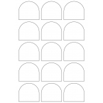 40970 - Label Size 59mm x 53mm - 15 label(s) per sheet