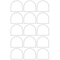 40970 - Label Size 59mm x 53mm - 15 label(s) per sheet