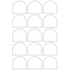 40970 - Label Size 59mm x 53mm - 15 label(s) per sheet 