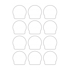 40971 - Label Size 57mm x 57mm - 12 label(s) per sheet 