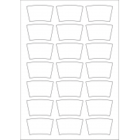 40972 - Label Size 56.885mm x 34.68mm - 21 label(s) per sheet