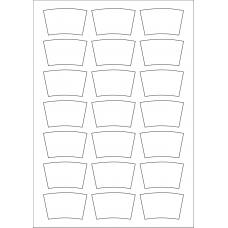 40972 - Label Size 56.885mm x 34.68mm - 21 label(s) per sheet 