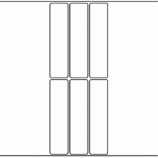 1016 - Label Size 30mm x 124mm - 1,650 labels per roll 