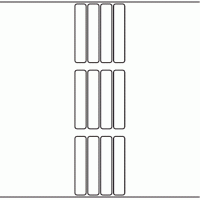 1020 - Label Size 20mm x 105mm - 2,360 labels per roll