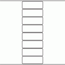 1030 - Label Size 97mm x 34mm - 1,900 labels per roll 