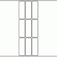 1033 - Label Size 30mm x 90mm - 2,250 labels per roll