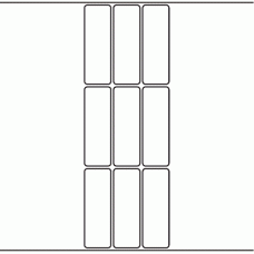 1033 - Label Size 30mm x 90mm - 2,250 labels per roll 