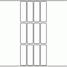 1039 - Label Size 23mm x 80mm - 3,320 labels per roll 