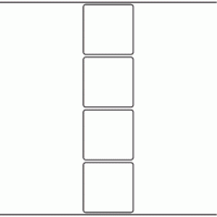 1045 - Label Size 70mm x 70mm - 950 labels per roll