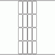 1048 - Label Size 23mm x 70mm - 3,800 labels per roll 