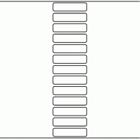 1050 - Label Size 69mm x 17mm - 3,250 labels per roll