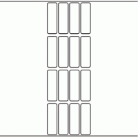 1056 - Label Size 20mm x 64mm - 4,000 labels per roll