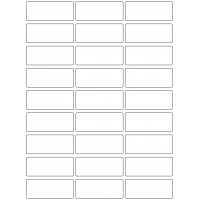 10582 - Label Size 70mm x 28mm - 6400 labels per roll